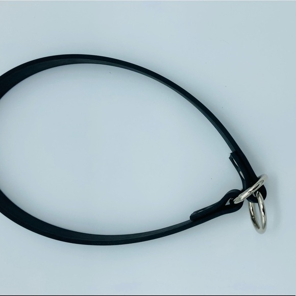 New Dog Collar Black BioThane 16” - Picture 5 of 5